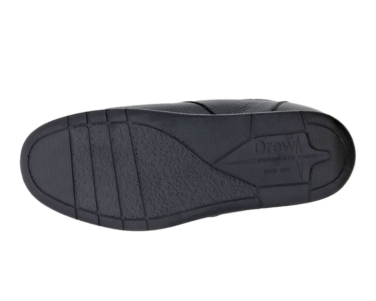 DREW SHOES | MEN'S NAVIGATOR II-Black Pebbled Leather