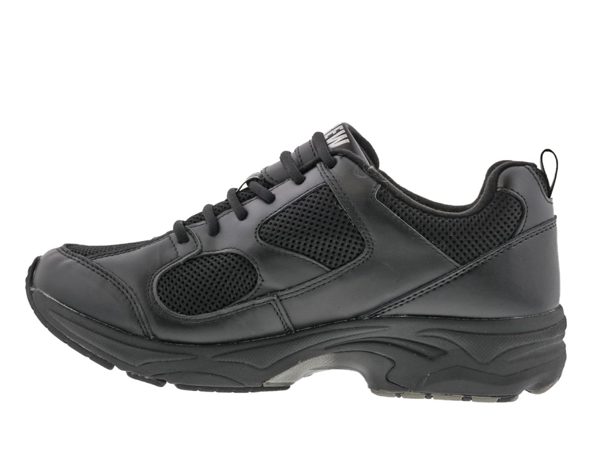 DREW SHOES | MEN'S LIGHTNING II-Black Leather/ Mesh