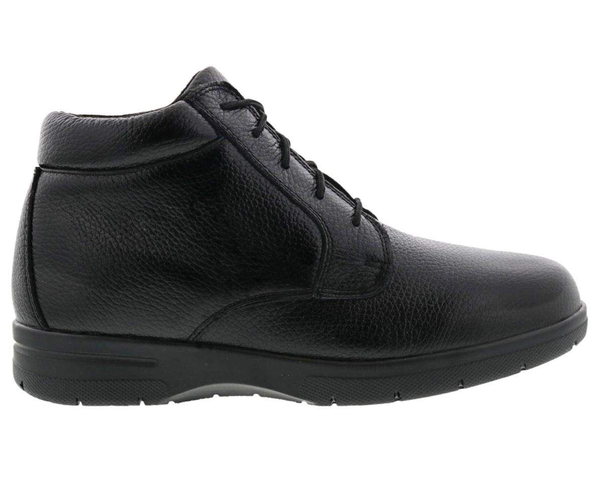 DREW SHOES | MEN'S TUCSON-Black Pebbled Leather