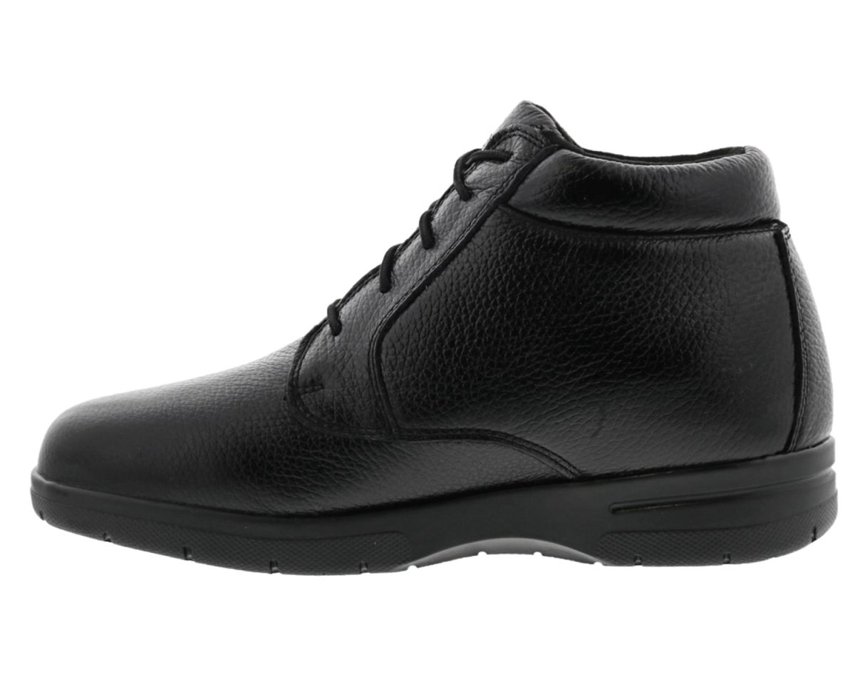 DREW SHOES | MEN'S TUCSON-Black Pebbled Leather