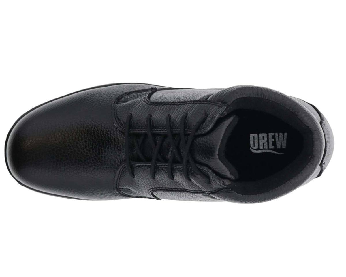 DREW SHOES | MEN'S TUCSON-Black Pebbled Leather