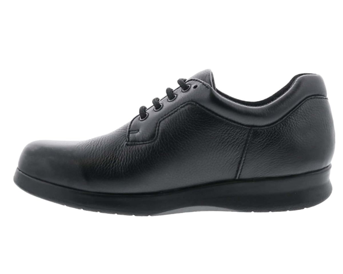 DREW SHOES | WOMEN'S ZIP II-Black Tumbled Nappa Leather