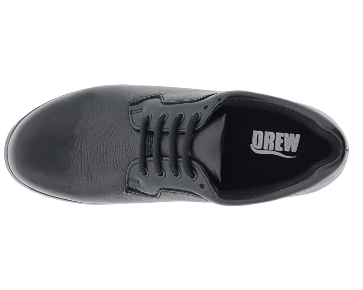 DREW SHOES | WOMEN'S ZIP II-Black Tumbled Nappa Leather