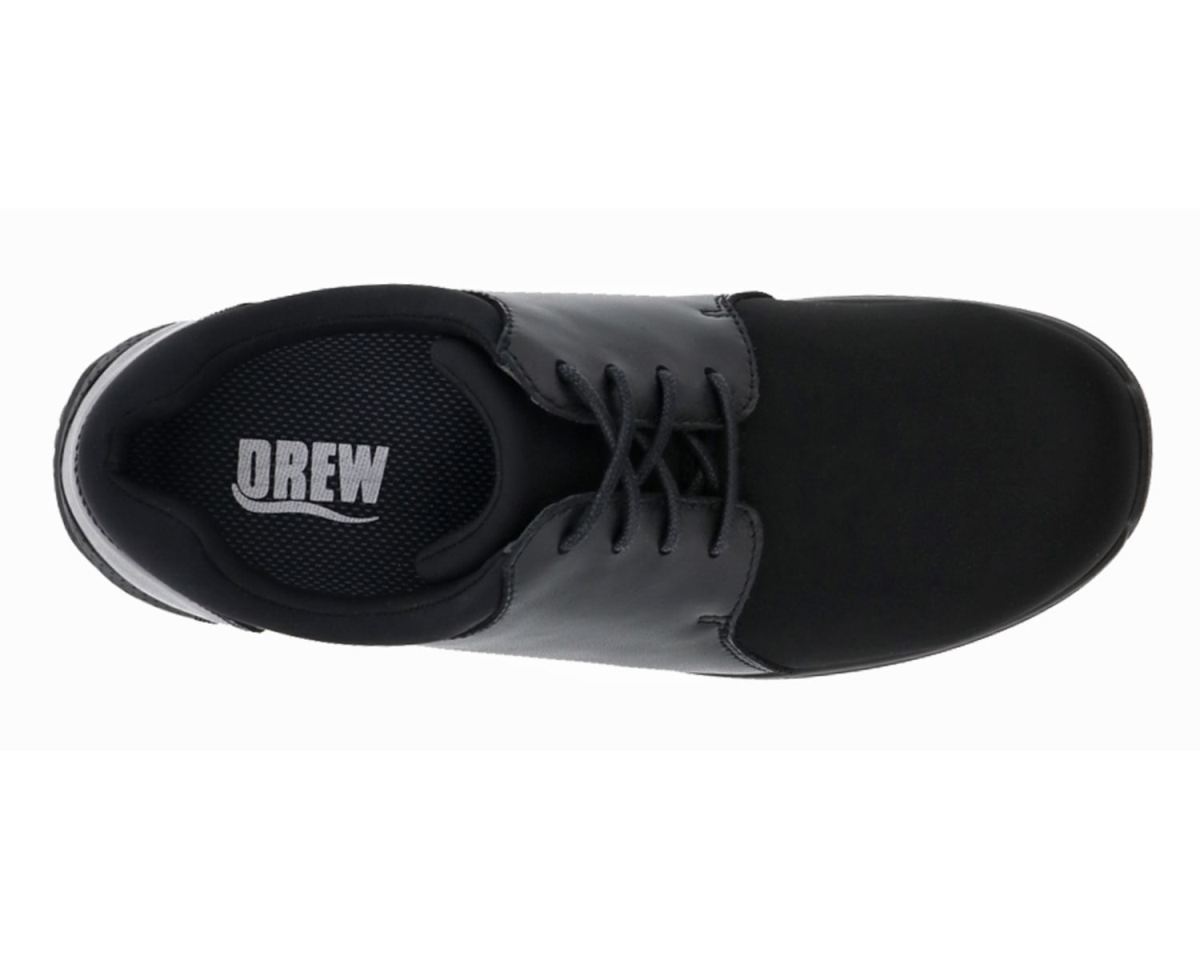 DREW SHOES | WOMEN'S CLOVER-Black Leather/Black Stretch