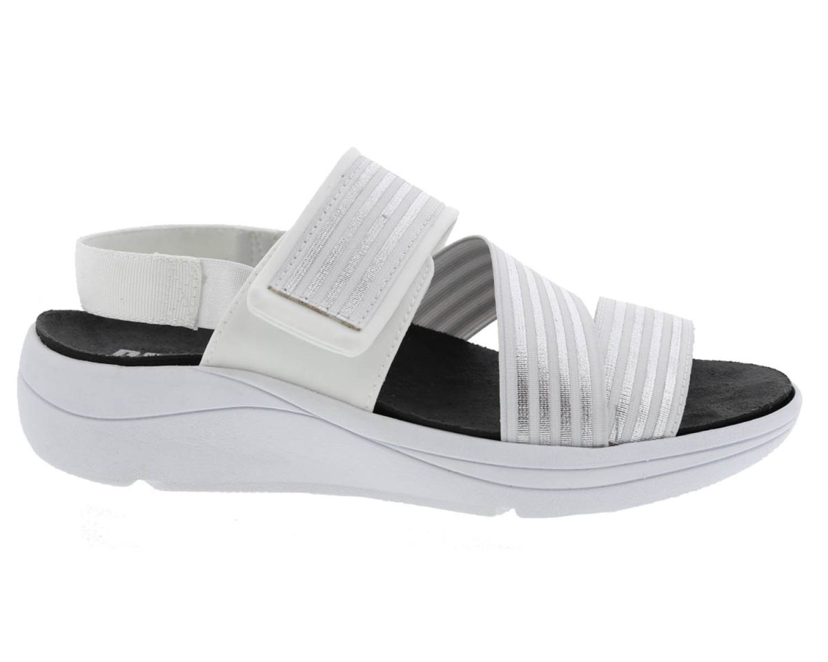 DREW SHOES | WOMEN'S SUTTON-White/Silver Combo