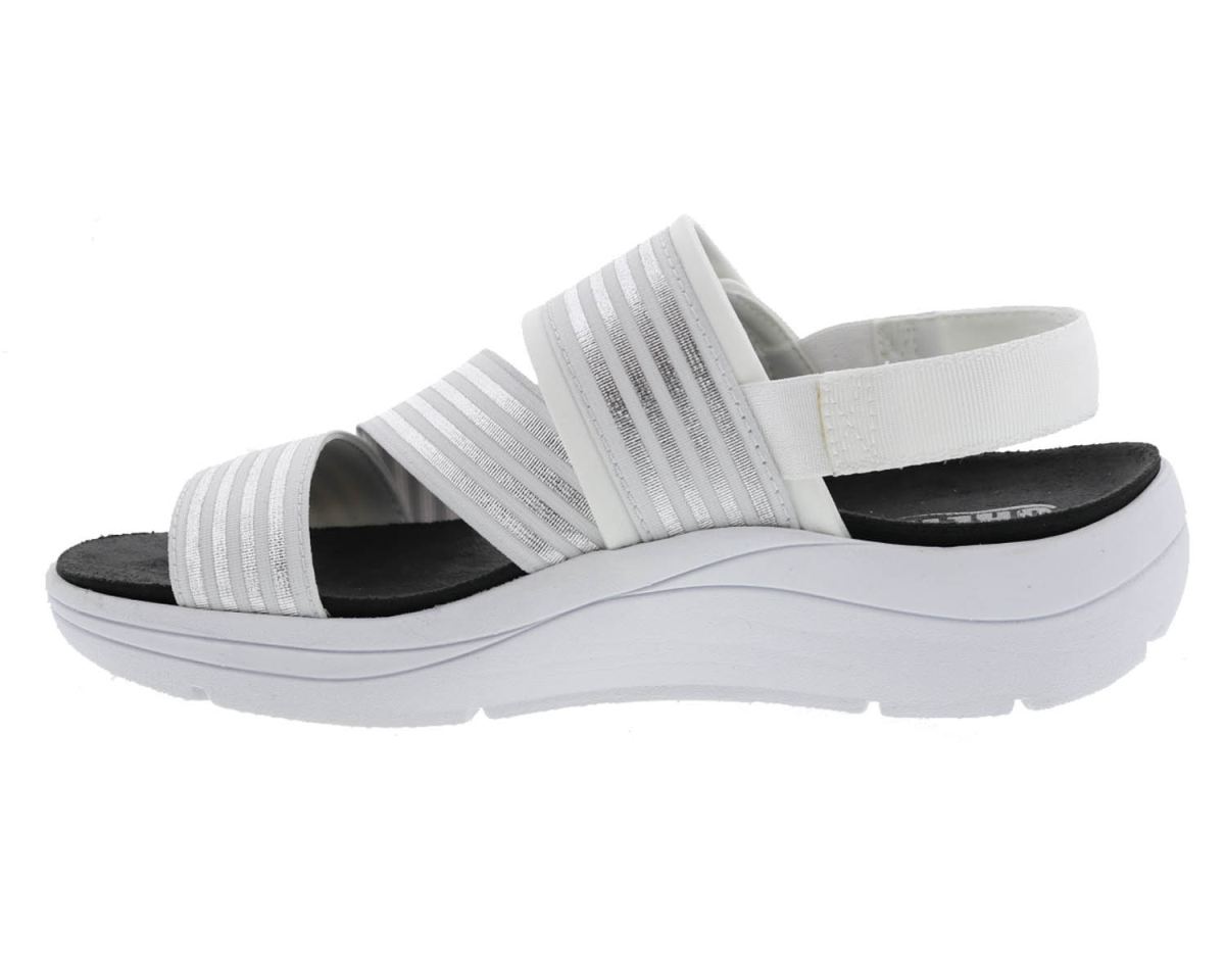 DREW SHOES | WOMEN'S SUTTON-White/Silver Combo