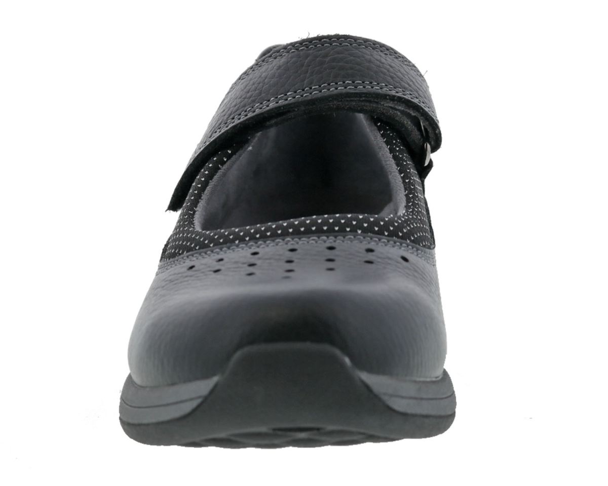 DREW SHOES | WOMEN'S TRUST-Black Leather