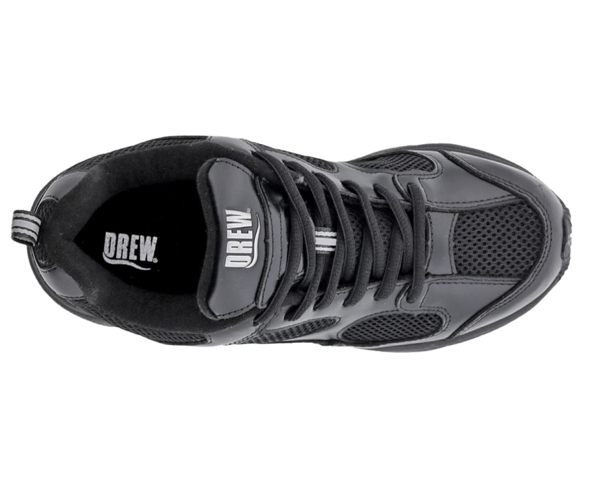 DREW SHOES | WOMEN'S FLASH II-Black Leather/Mesh