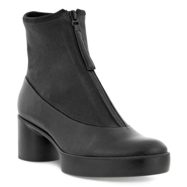 ECCO SHOES -SHAPE SCULPTED MOTION 35 WOMEN'S ZIP BOOT-BLACK/BLACK