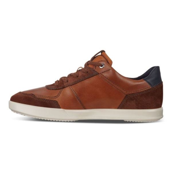 ECCO SHOES -COLLIN 2.0 MEN'S SHOES-BRANDY/AMBER/NIGHT SKY