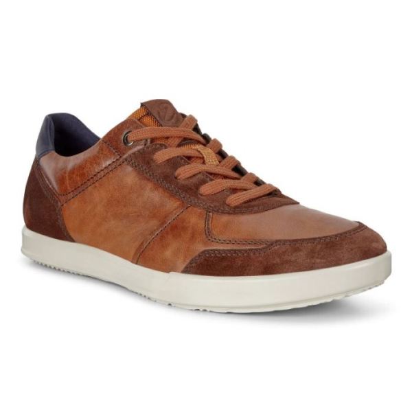 ECCO SHOES -COLLIN 2.0 MEN'S SHOES-BRANDY/AMBER/NIGHT SKY