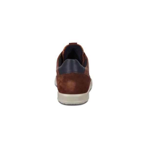 ECCO SHOES -COLLIN 2.0 MEN'S SHOES-BRANDY/AMBER/NIGHT SKY