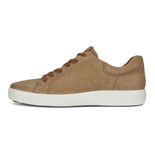 ECCO SHOES -SOFT 7 MEN'S STREET PERF SNEAKER-CAMEL