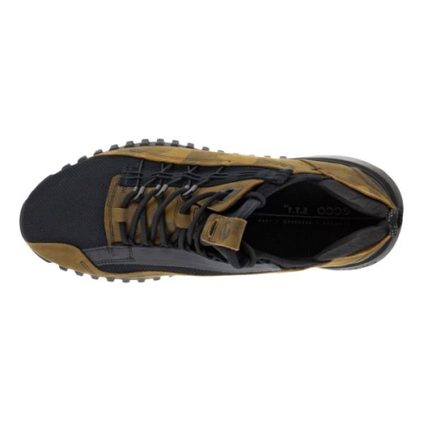 ECCO SHOES -ZIPFLEX MEN'S SNEAKER-TARMAC/BLACK