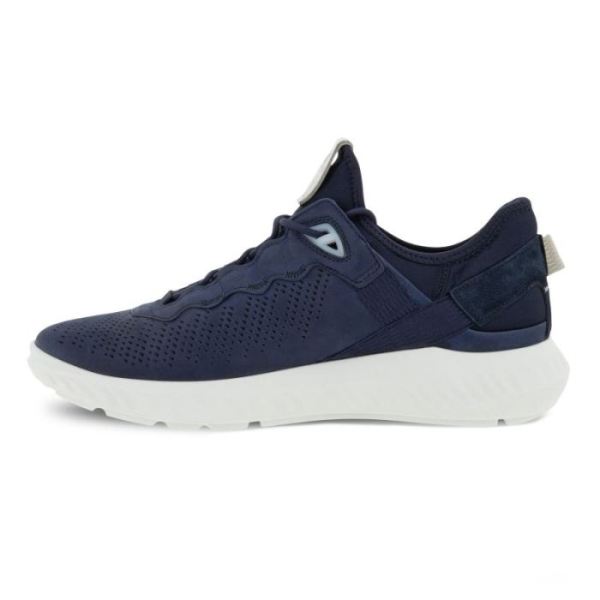 ECCO SHOES -ST.1 LITE MEN'S SNEAKERS-NIGHT SKY/GRAVEL/NAVY