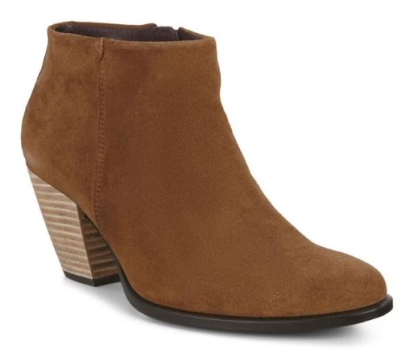 ECCO SHOES -SHAPE 55 WOMEN'S WESTERN BOOT-CAMEL