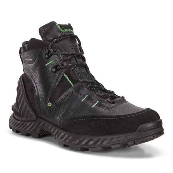 ECCO SHOES -EXOHIKE MEN'S MID GTX-BLACK/BLACK