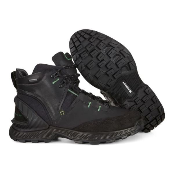 ECCO SHOES -EXOHIKE MEN'S MID GTX-BLACK/BLACK