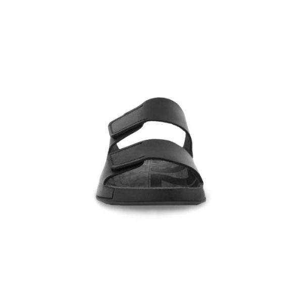 ECCO SHOES -2ND COZMO MEN'S TWO BAND SLIDE-BLACK