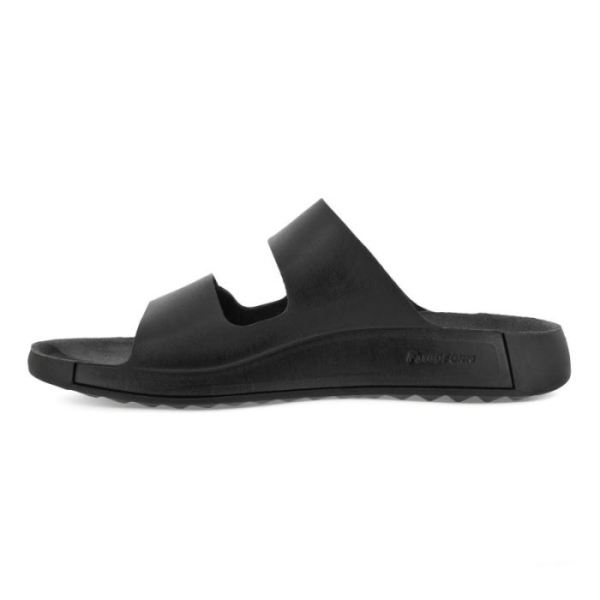 ECCO SHOES -2ND COZMO MEN'S TWO BAND SLIDE-BLACK