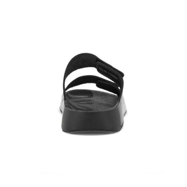 ECCO SHOES -2ND COZMO MEN'S TWO BAND SLIDE-BLACK