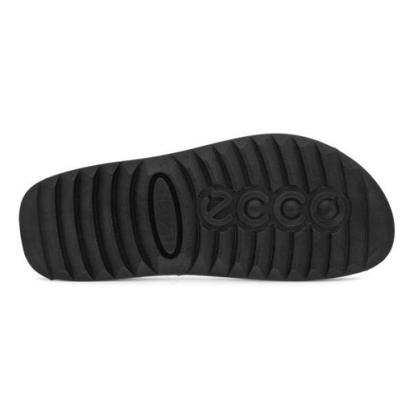 ECCO SHOES -2ND COZMO MEN'S TWO BAND SLIDE-BLACK