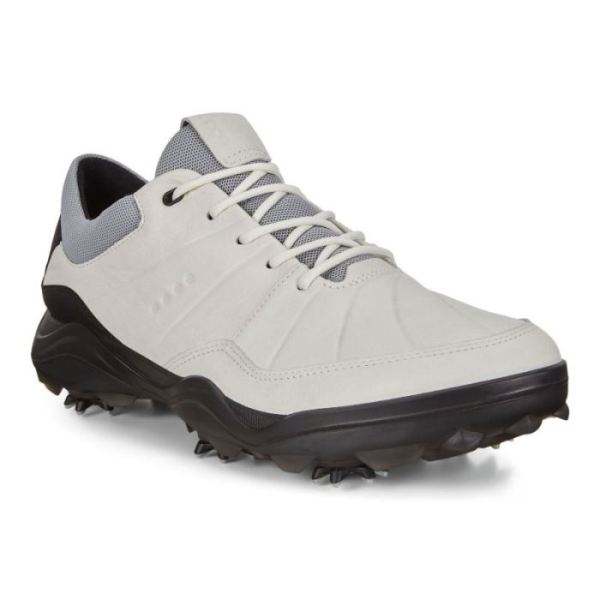 ECCO SHOES -MEN'S CLEATED GOLF STRIKE SHOES-WHITE