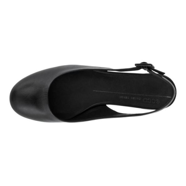 ECCO SHOES -ANINE WOMEN'S SLING-BACK FLATS-BLACK