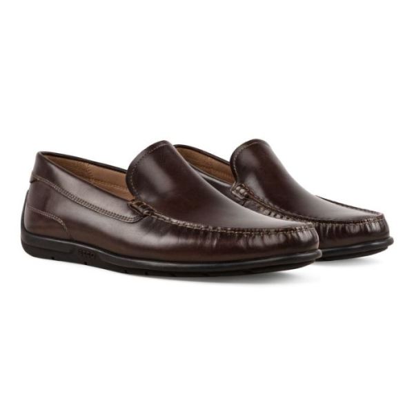 ECCO SHOES -CLASSIC MEN'S MOC 2.0-COFFEE