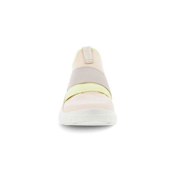 ECCO SHOES -ST.1 LITE WOMEN'S SLIP-ON SNEAKERS-LIMESTONE/LIMESTONE