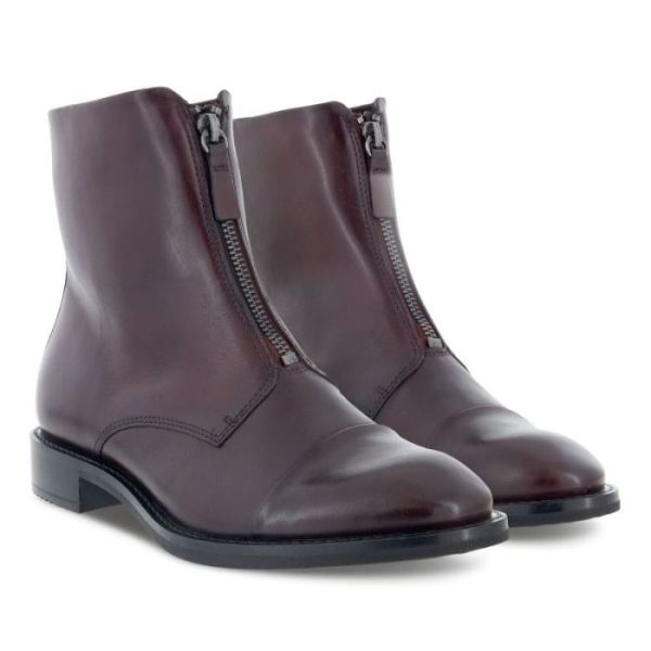 ECCO SHOES -SARTORELLE 25 TAILORED CENTRAL ZIP ANKLE BOOT-ANDORRA