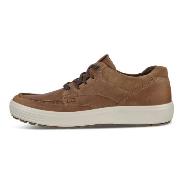 ECCO SHOES -SOFT 7 TRED MEN'S SHOES-CAMEL/CAMEL