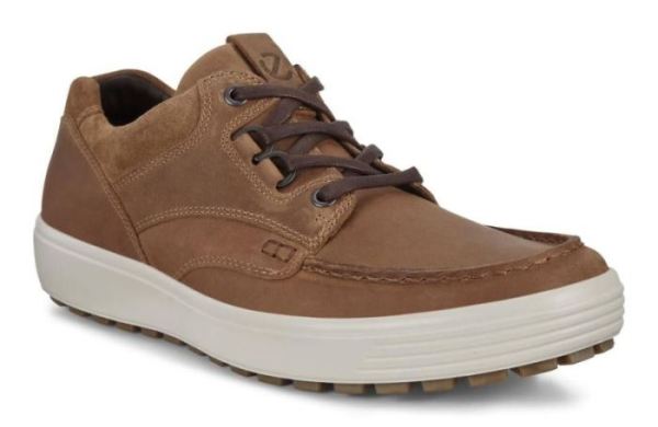 ECCO SHOES -SOFT 7 TRED MEN'S SHOES-CAMEL/CAMEL