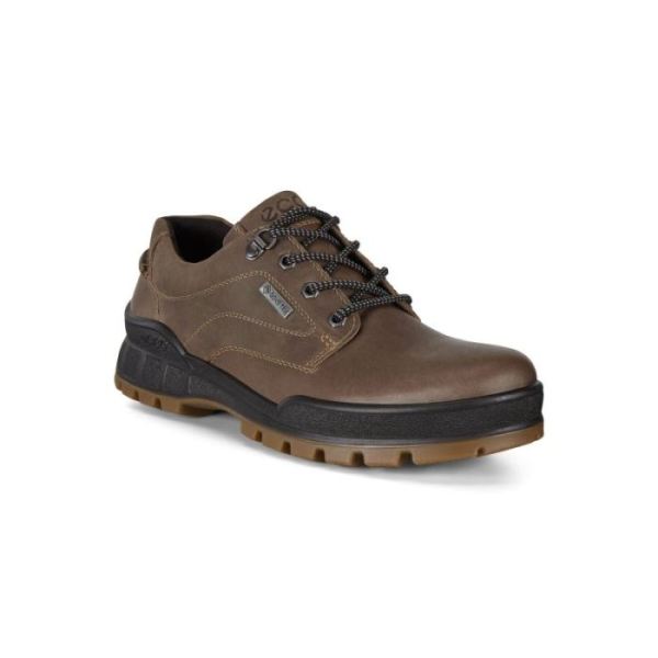 ECCO SHOES -TRACK 25 MEN'S LOW PLAINTOE-DARK CLAY/COFFEE