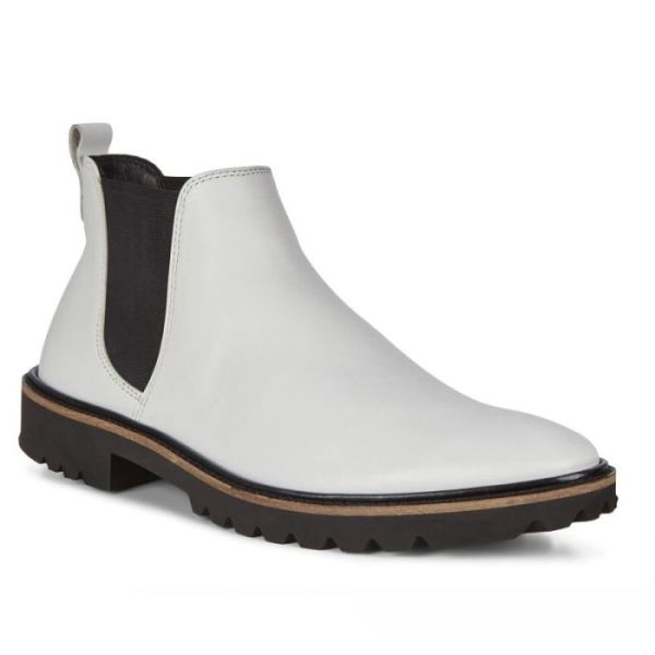 ECCO SHOES -INCISE TAILORED WOMEN'S ANKLE BOOT-BRIGHT WHITE