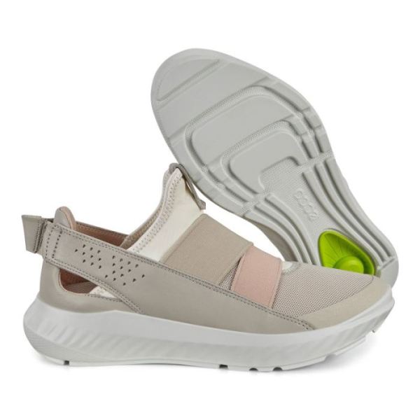 ECCO SHOES -ST.1 LITE WOMEN'S SLIP-ON SNEAKERS-MULTICOLOR GRAVEL