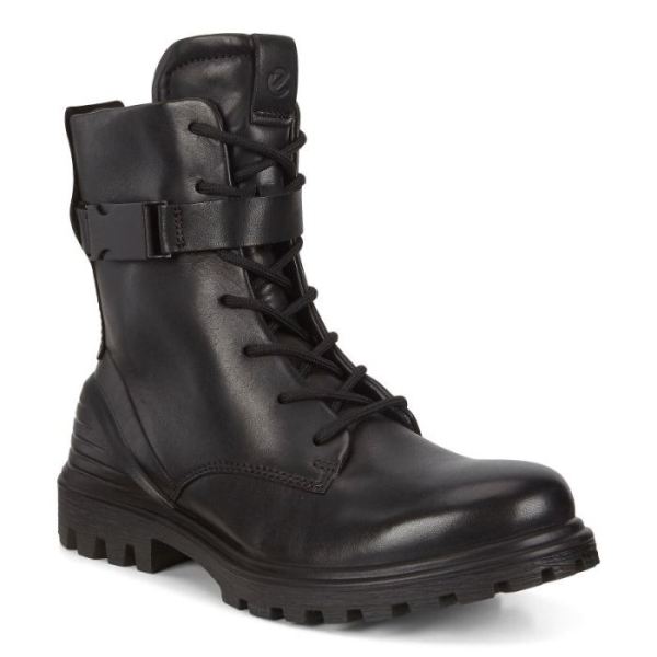 ECCO SHOES -TREDTRAY WOMEN'S MID-CUT BUCKLED BOOT-BLACK