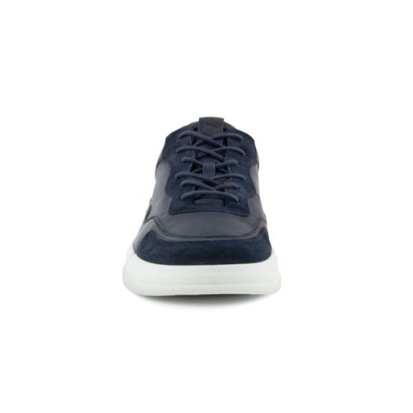 ECCO SHOES -SOFT X MEN'S SHOE-NAVY/NIGHT SKY/WHITE