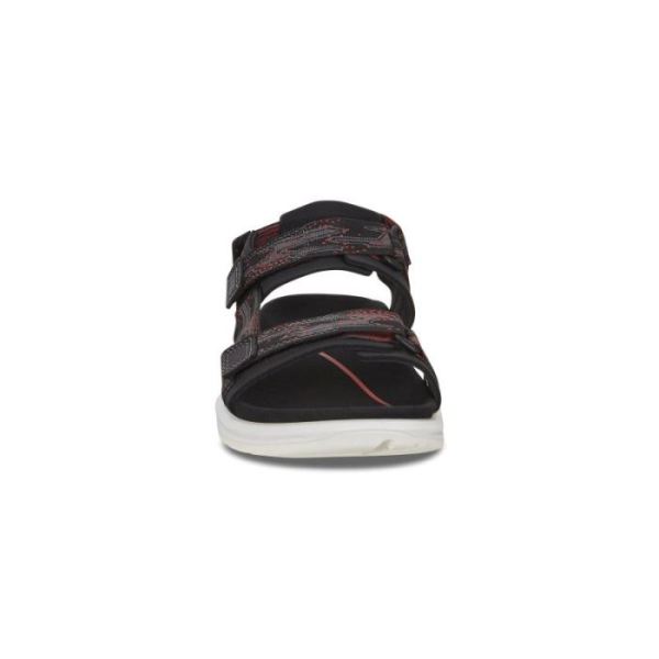 ECCO SHOES -X-TRINSIC. FLAT SANDAL-BLACK/TEABERRY