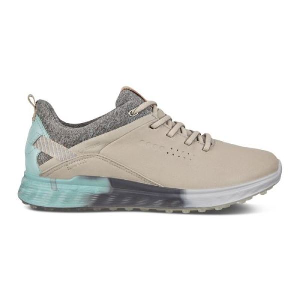 ECCO SHOES -WOMEN'S S-THREE SPIKELESS GOLF SHOES-GRAVEL