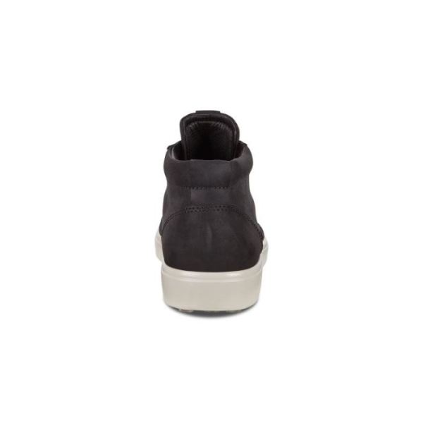 ECCO SHOES -SOFT 7 MEN'S ANKLE SNEAKER-BLACK