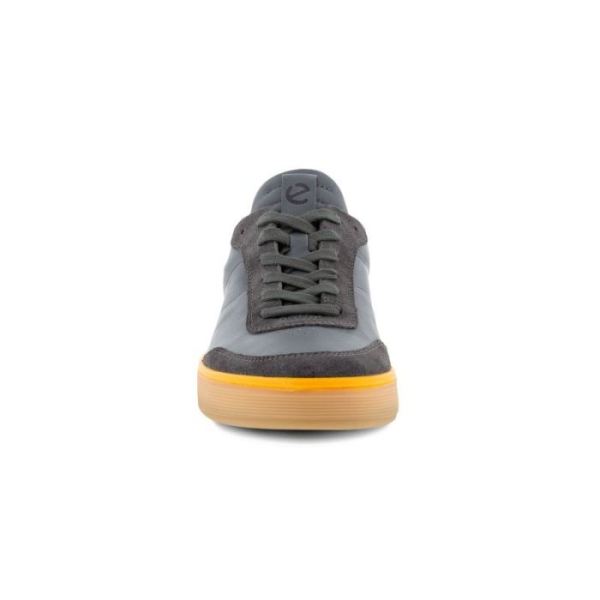 ECCO SHOES -STREET TRAY M LACED SHOES-MAGNET/DARK SHADOW/FANTA