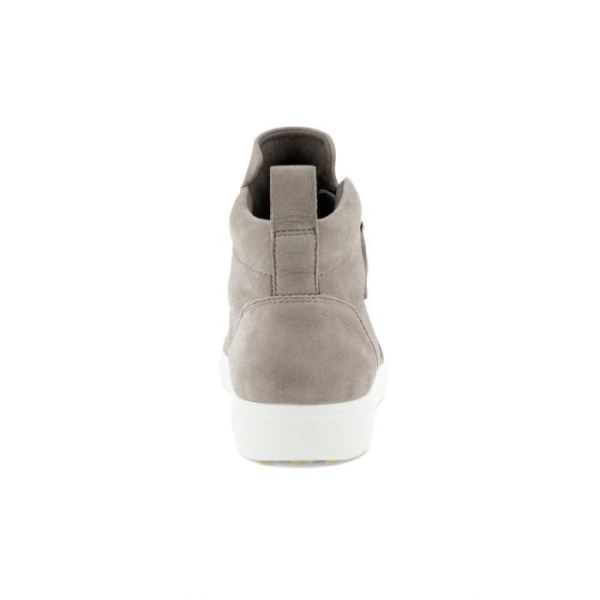 ECCO SHOES -SOFT 7 WOMEN'S ZIP BOOTIE-WARM GREY