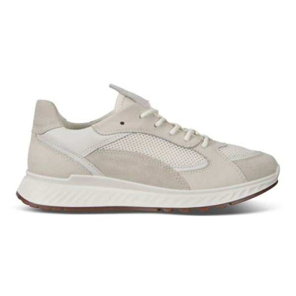 ECCO SHOES -ST.1 WOMEN'S SNEAKER-SHADOW WHITE/WHITE/SHADOW WHITE/WHITE