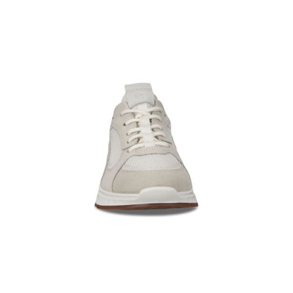 ECCO SHOES -ST.1 WOMEN'S SNEAKER-SHADOW WHITE/WHITE/SHADOW WHITE/WHITE