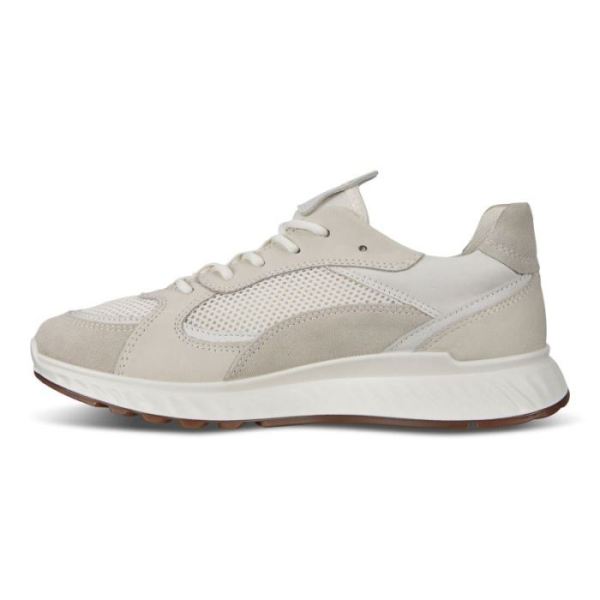 ECCO SHOES -ST.1 WOMEN'S SNEAKER-SHADOW WHITE/WHITE/SHADOW WHITE/WHITE