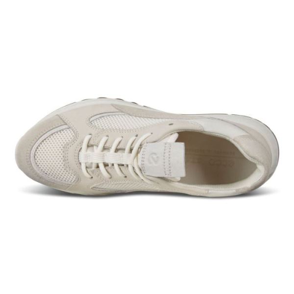 ECCO SHOES -ST.1 WOMEN'S SNEAKER-SHADOW WHITE/WHITE/SHADOW WHITE/WHITE