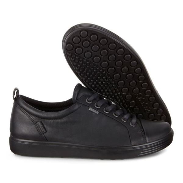 ECCO SHOES -SOFT 7 WOMEN'S SNEAKER GTX-BLACK