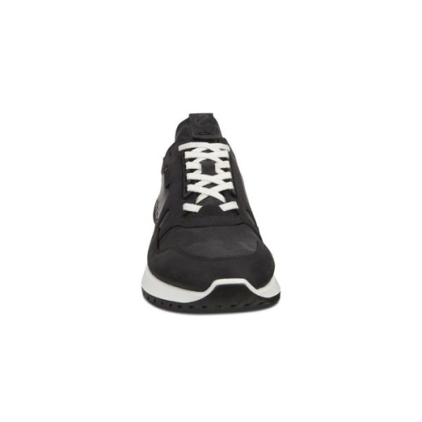 ECCO SHOES -ASTIR MEN'S SNEAKERS-BLACK/BLACK/BLACK/WHITE