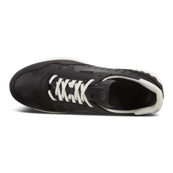 ECCO SHOES -ASTIR MEN'S SNEAKERS-BLACK/BLACK/BLACK/WHITE